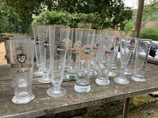 20 Biergläser Paulaner, Warsteiner, Distelhäuser, Clausthaler, Haller Sammlung 