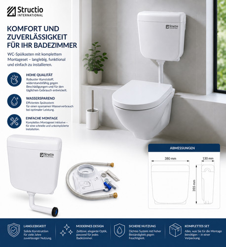 Aufputzspülkasten für