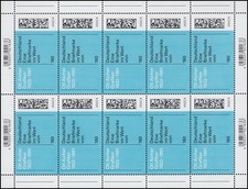 3688 Grafiker Otl Aicher - 10er-Bogen ** postfrisch