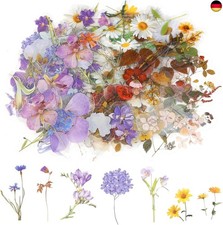 120 Stück Blumen Aufkleber