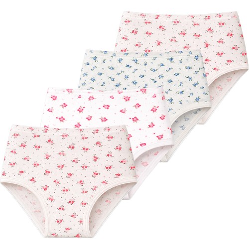Damen slips baumwolle 4er - baumwolle,