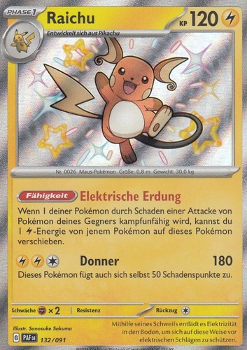 Raichu 132 091 shiny paldeas - 132/091,