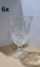 6X Gläser Glas Crystal