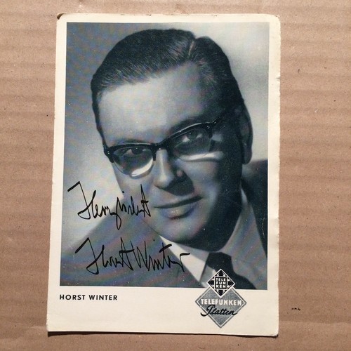 Horst winter autogrammkarte - horst,