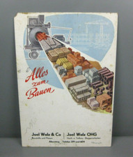 altes Werbeschild Joel Walz Baustoffe u. Fliesen Altensteig Württ. Pappschild