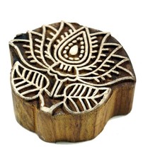 Indischer Textilstempel, Holz