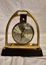 HUGER ? Barometer ? Wetterstation Mahagoni Sockel Präcisionsbarometer Vintage!