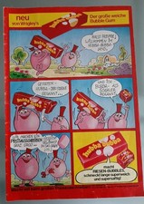 Seltene Wrigley's Werbung HUBBA BUBBA Der große weiche Bubble Gum Comic 1978