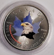 Maple Leaf Kanada 2014 Weisskopfseeadler 1 Unze Silber 999