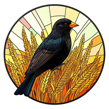 XXL 30X30 car sticker bird