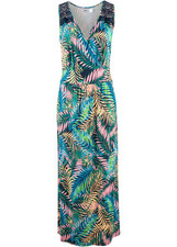 Kleid aus Shirtware mit Spitze