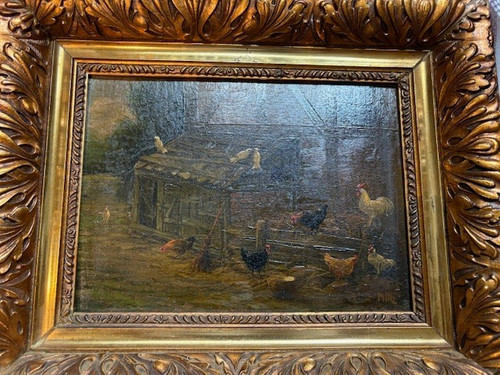 Hühnerstall hühner szene mit - szene,