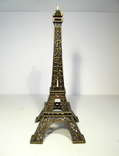 Eiffelturm Souvenir aus Metall mit Paris-Text Frankreich bronzefarben  15,5 cm