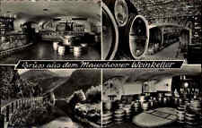 Mayschoss Mayschoß AK ~1950/60 Mehrbildkarte Weinkeller Wein Fässer Theke Winzer