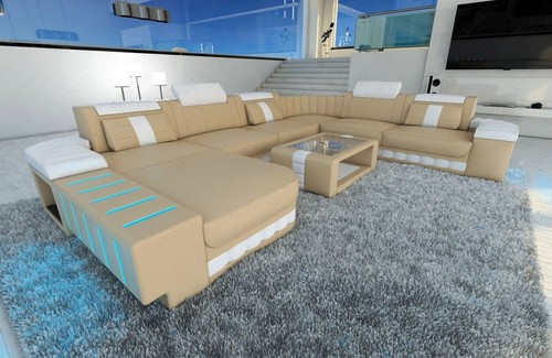 Couch wohnlandschaft leder - couch,