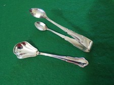 Wilkens Dresdner Barock Zuckerlöffel + Zuckerzange in Echtsilber 800er TOP !