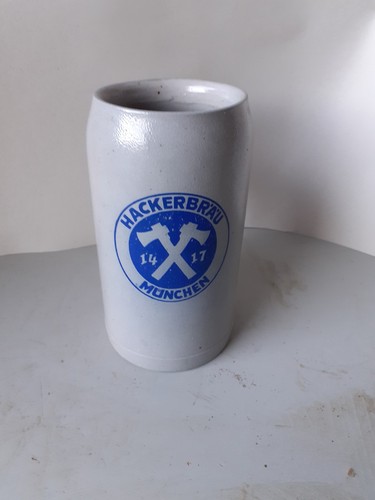 Alter bierkrug hackerbräu - bierkrug,