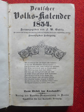 Volkskalender 1854