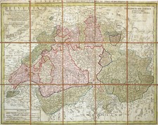 Schweiz Original Kupferstich Landkarte Maier Homann Erben 1780