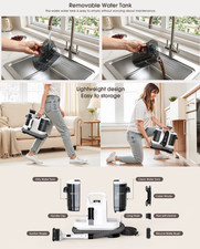 Lubluelu V6 Leistungsstarker Teppichreiniger, leistungsstarke Reinigungsmaschine