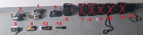 Konvolut vintage kameras - kameras,
