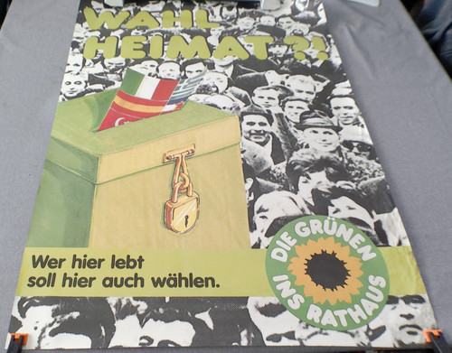 Wahlplakat die grünen wahl - die, "wahl
