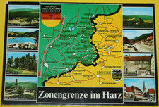 Ansichtskarte, Zonengrenze im