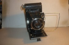 Alte kleine Balgen Laufboden Kamera Krauss Rollette Compur Zeiss Tessar 4,5/8cm