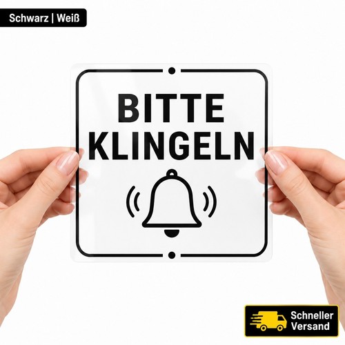 Bitte klingeln aufkleber - bitte,