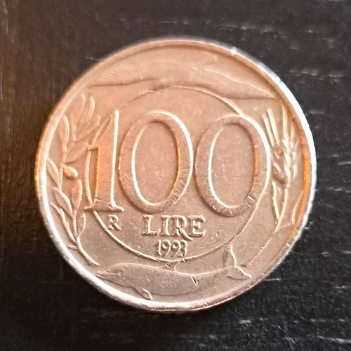 Italien 100 lire 1993 - 100, münze