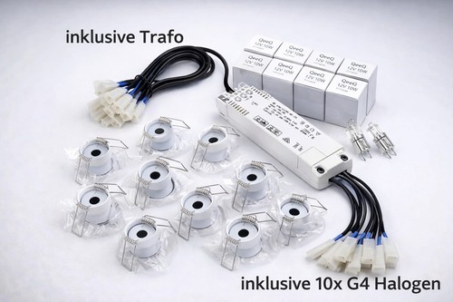 Led einbaustrahler set 12v - 12v, 10w