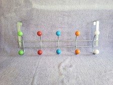 Vintage Tür Garderobe Chrom &10 Kugel Melamin 50er Mid Century Space age Sputnik