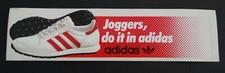 Werbe-Aufkleber Oregon Laufschuh Joggers do it in adidas Jogging 1982 retro  