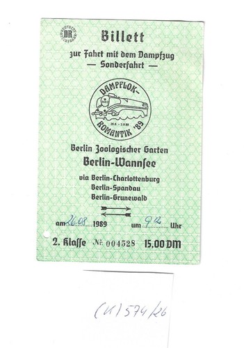 Alte fahrkarte einem - alte, dr