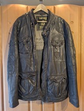 Herren Lederjacke Camp David Braun Größe L 50/52