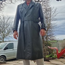 Motorrad Ledermantel Antik um