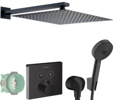 Hansgrohe ShowerSelect Unterputz Ibox Duscharmatur Regendusche matt Schwarz B64R