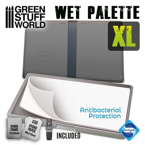 Nasspalette farben pinsel - nasspalette, xl-