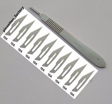 skalpellgriff nr.3+klingen nr.10a ( wahlweise 10,20 oder 30 klingen)