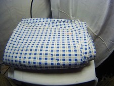 Bettbezug blauweiss kariert - DDR - Behörden - GST - NVA - MdI - Strafvollzug