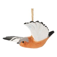 Buchfink aus Holz mit