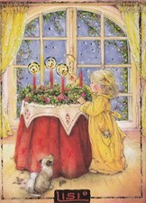 Postkarte Glückwunsch Weihnachten Kinder Weihnachten Lisi Martin