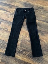 True Religion Jeans Disco Billy Swarovski Steinen Damen Größe 26 Schwarz