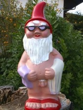 Gartenzwerg witziger badezwerg - gartenzwerg,