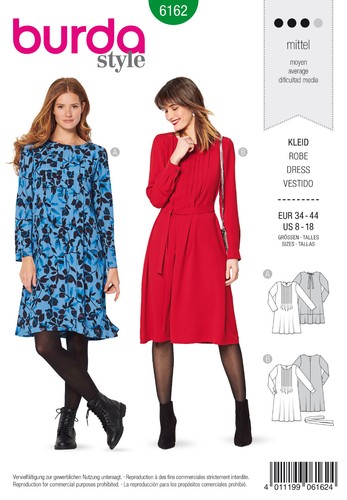 Burda style 6162 kleid - burda, gr