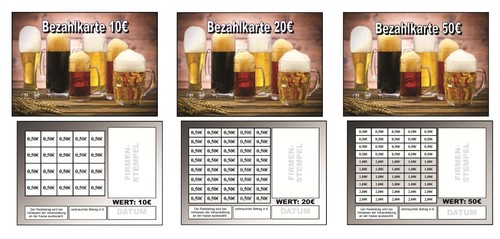 400 verzehrkarten - 400,