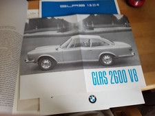 GLAS 2600 V8 UND GLAS 1304  -  2 PROSPEKTE  - ARCHIV VERLAG FAKSIMILE - AUTOMOB