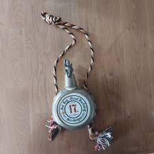 Reservistenflasche 17 Infanterie-Reg.Graf Barfuß Glas mit Zinndeckel 1895-1897