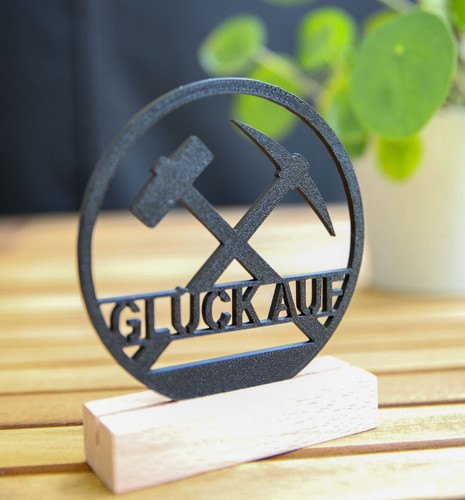 Glück auf aufsteller - glück, |