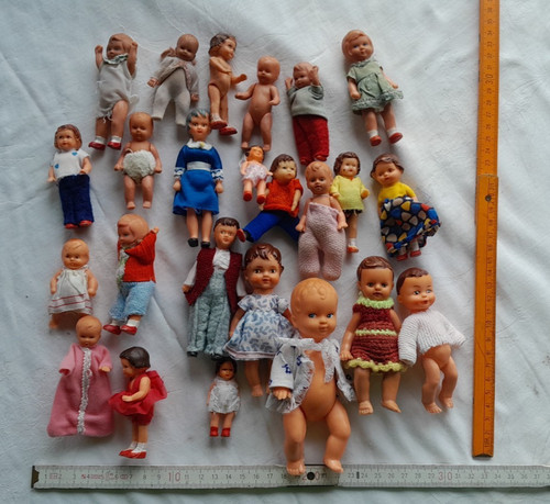 Konvolut alter kleiner puppen - alter,